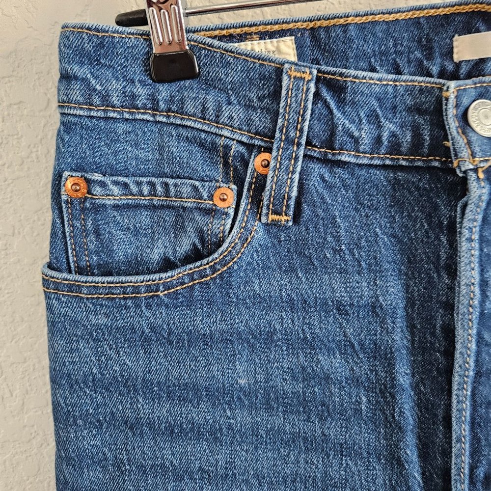 High Rise Levis Ribcage Boot Blue Jeans - Picture 7 of 10